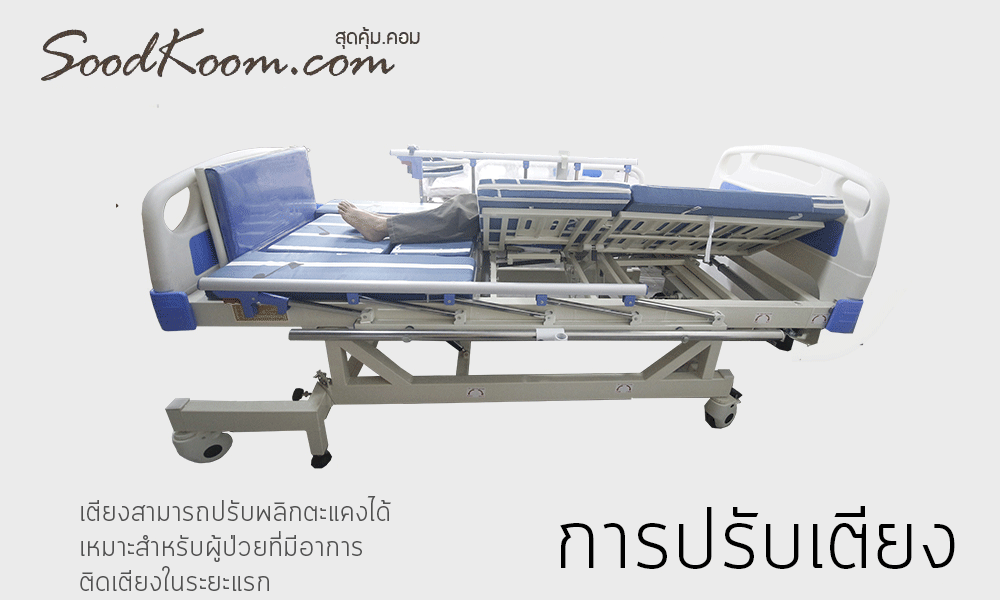 เตียงผู้ป่วยไฟฟ้า แบบปรับยืน รุ่น HB-DH07